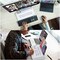 Desk Whiteboard Dry Erase Glass Whiteboard, Varhomax Desktop White Board with Storage to-do List Memo Notepad Desktop Buddy Keyboard Stand for Home Office and School Accessories Supplies (White)